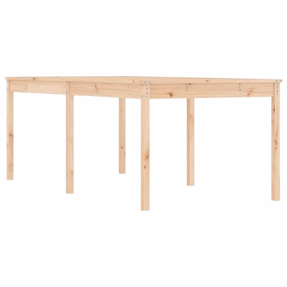 Berkfield Home Extendable Rectangular Garden Table in Brown Solid Pine, W: 203.5 cm, D: 100 cm, H: 76 cm – 3