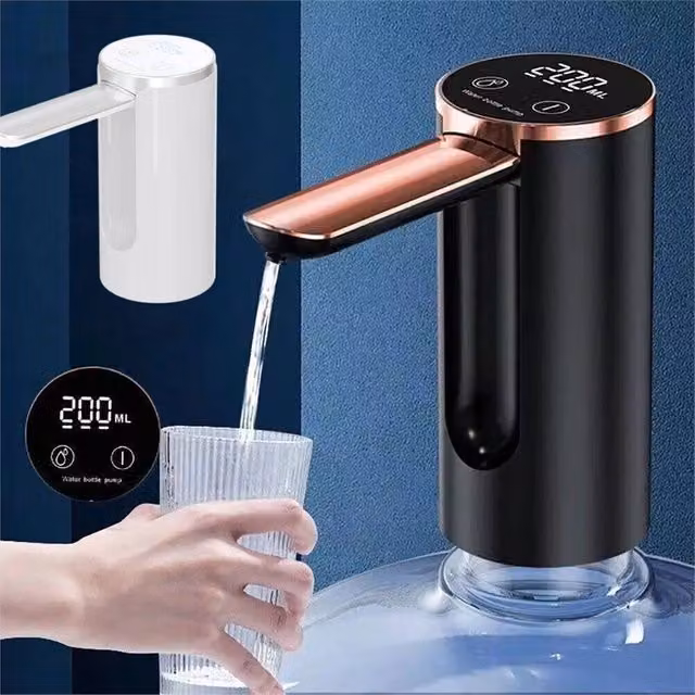 SPETLEK Electric USB Water Bottle Pump in Black – 1