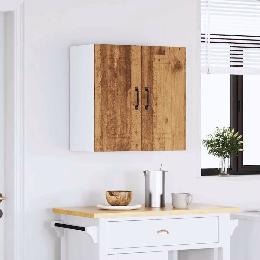 Berkfield Home Kalmar Kitchen Wall Cabinet in Old Wood Brown – 2