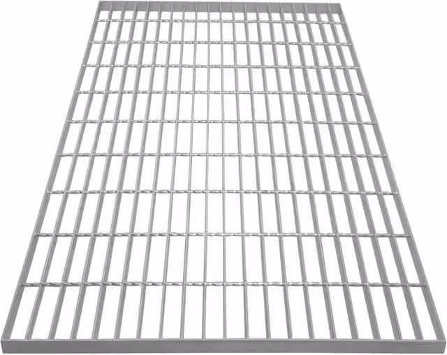 Monstershop Galvanised Grating in Silver W/D/H: 100 x 70 x 0.4 cm – 1