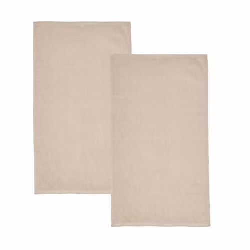 Catherine Lansfield Quick Dry Cotton Bath Sheet Pair in Beige – 2