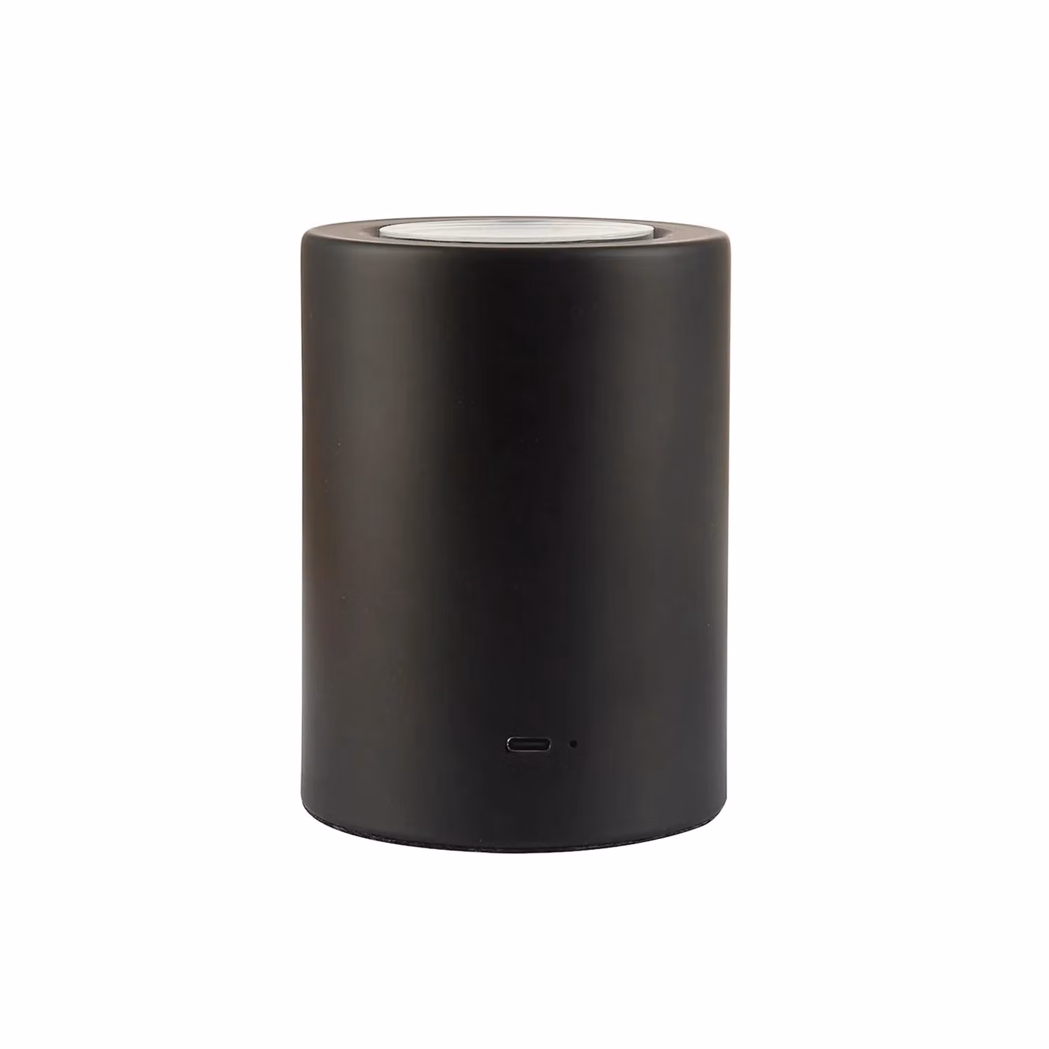 Happy Homewares Modern Rechargeable Can-Style Table Lamp in Matte Black with Touch Dimmer and LED Bulb – 2