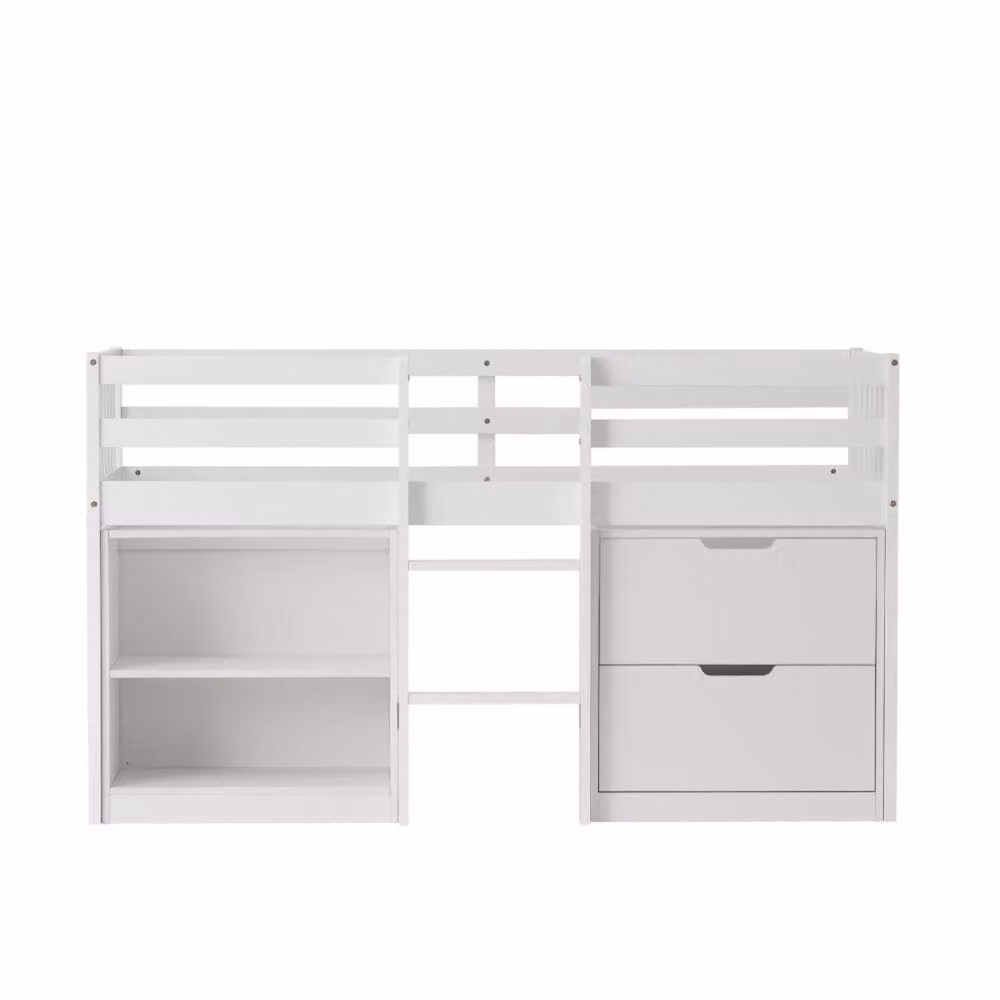 Nöa and Nani Jens Sleepstation Shorty Cabin Bed in White, Size: Junior, W/D/H: 160 x 70 cm – 2