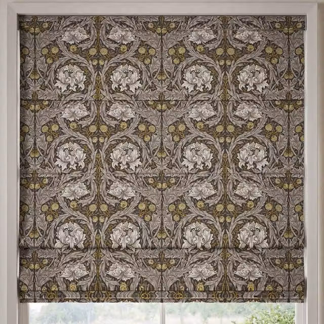 William Morris At Home African Marigold Made to Measure Blackout Roman Blind in Multicolour Floral Design