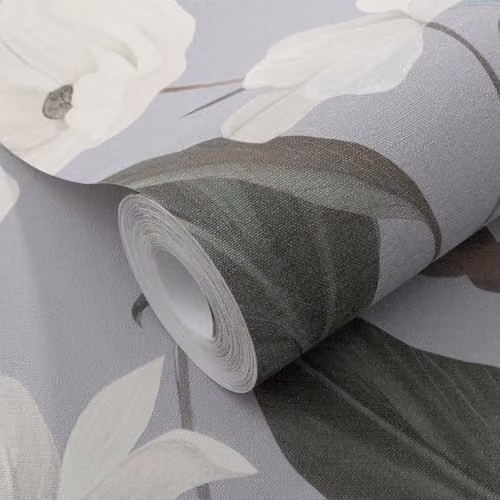Erismann Fairy Blossom Floral Vinyl Wallpaper in Grey and Multicolour – 2