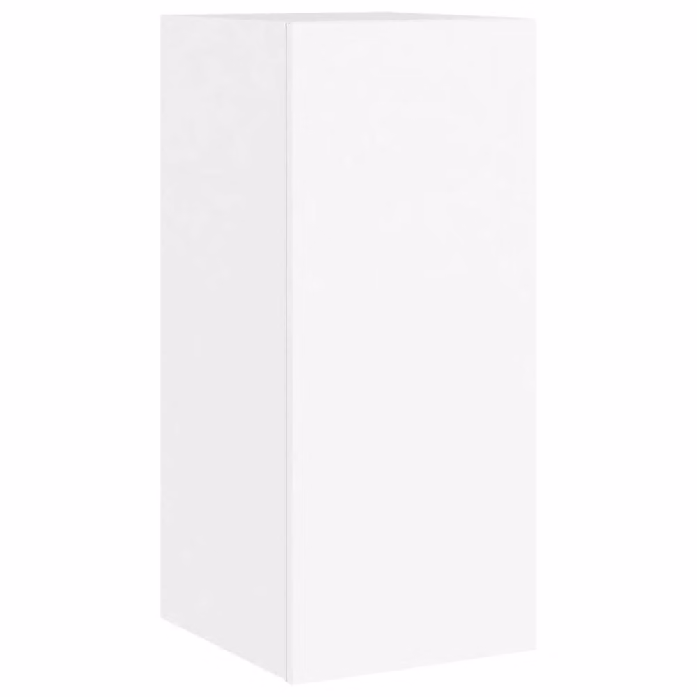 Berkfield Home Modern White Wall Mounted TV Cabinet with Integrated LED Lighting W/D/H: 30.5 x 35.0 x 70.0 cm – 2