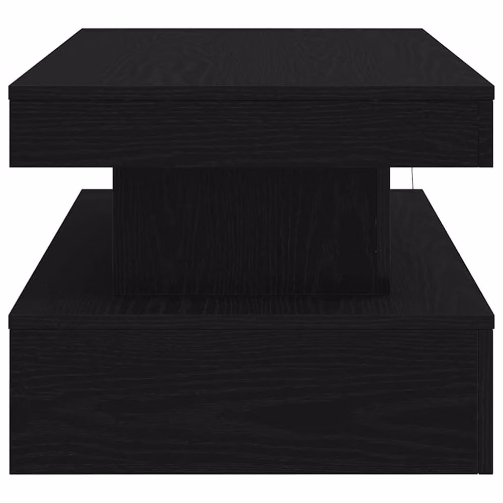Berkfield Home Modern Black Oak Coffee Table with LED Lights and Lift Mechanism W/D/H: 90 x 50 x 40 cm – 7
