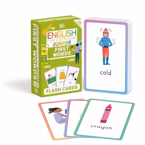 DK English for Everyone Junior First Words Flash Cards, Multicolour – 1