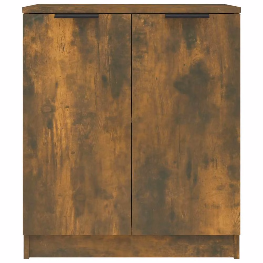 Berkfield Home Set of 2 Smoked Oak Sideboards in Brown, W/D/H: 60 x 30 x 70 cm – 2