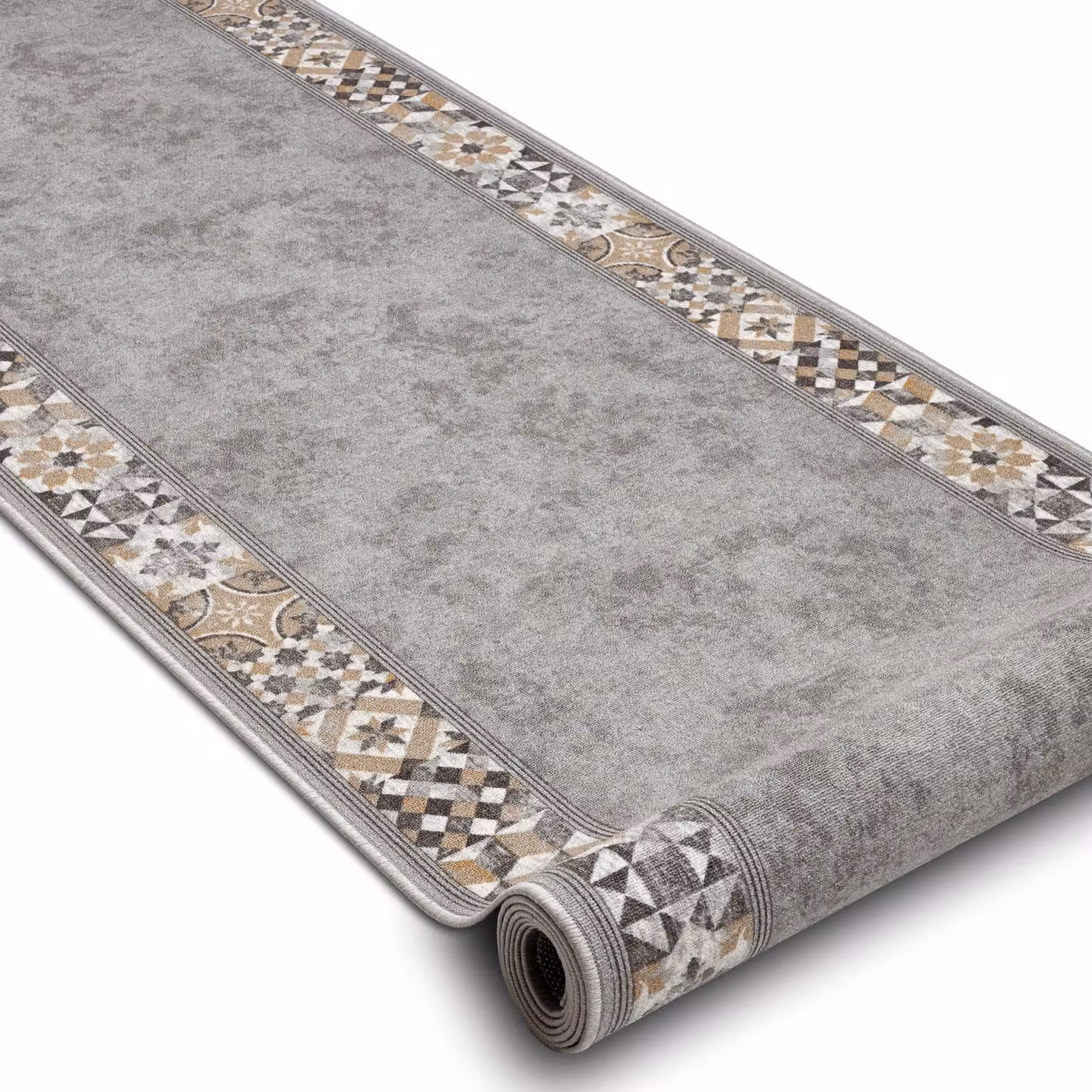 RugsX Murcia Anti-Slip Runner in Grey, W: 80 cm, L: 170 cm – 2
