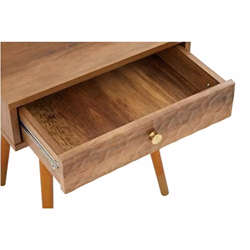 Orsina Modern Brown Wooden Small Side Table W/D/H: 45 x 45 x 50 cm – 3