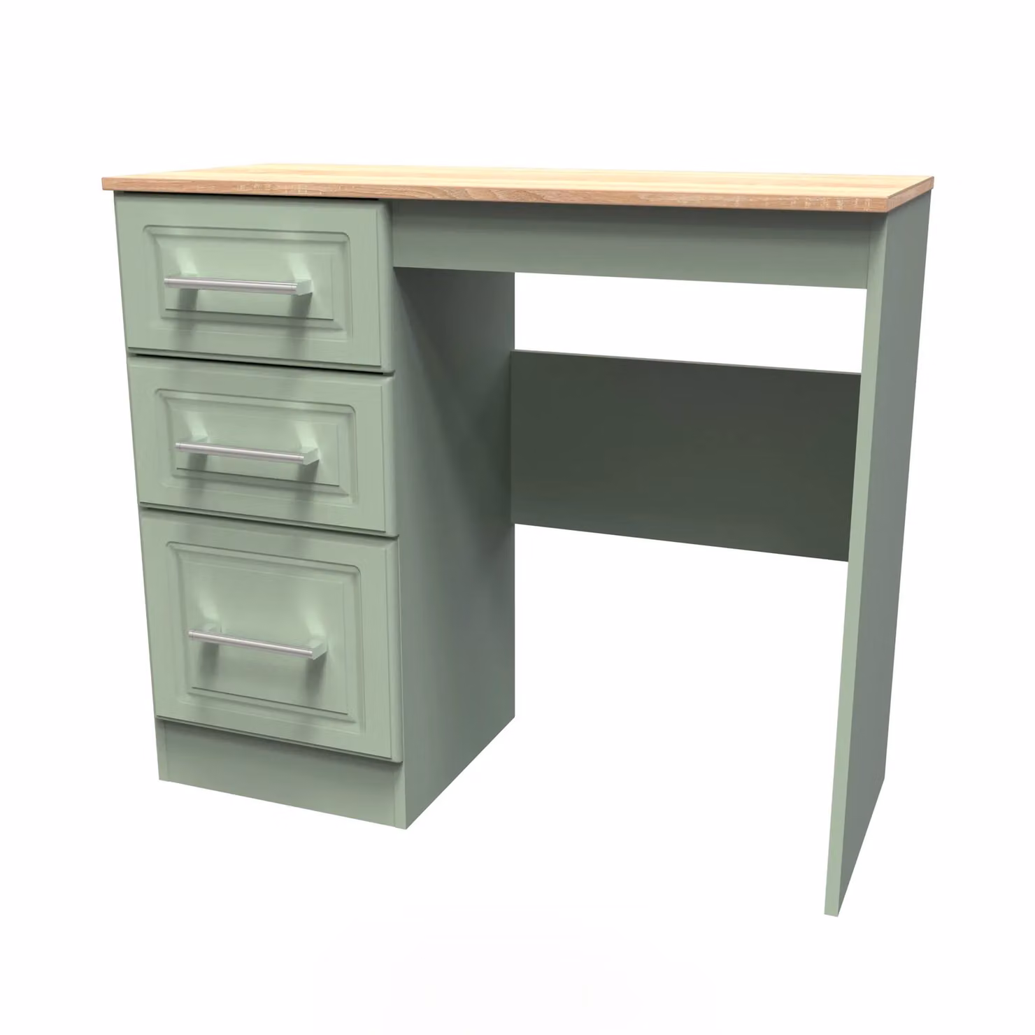 2 U Norfolk Ready Assembled 3 Drawer Vanity in Pale Green – 2
