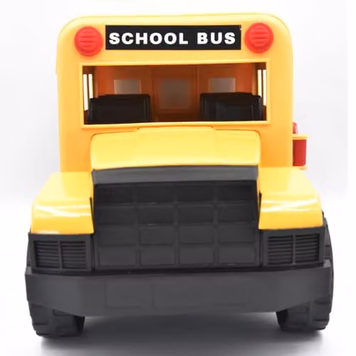 Mighty Wheels Yellow Steel American School Bus Toy with Movable Doors – 3