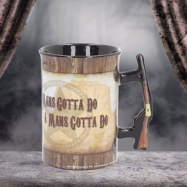 Nemesis Now John Wayne A Mans Gotta Do Mug, Multicolour, 473 ml