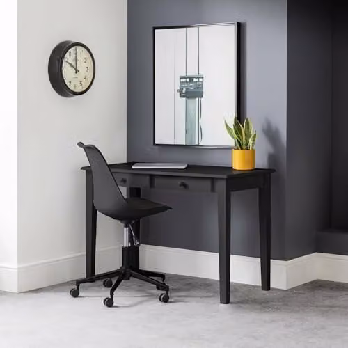 Julian Bowen Erika Ergonomic Office Chair in Black with Synthetic Leather and Metal Frame – 3