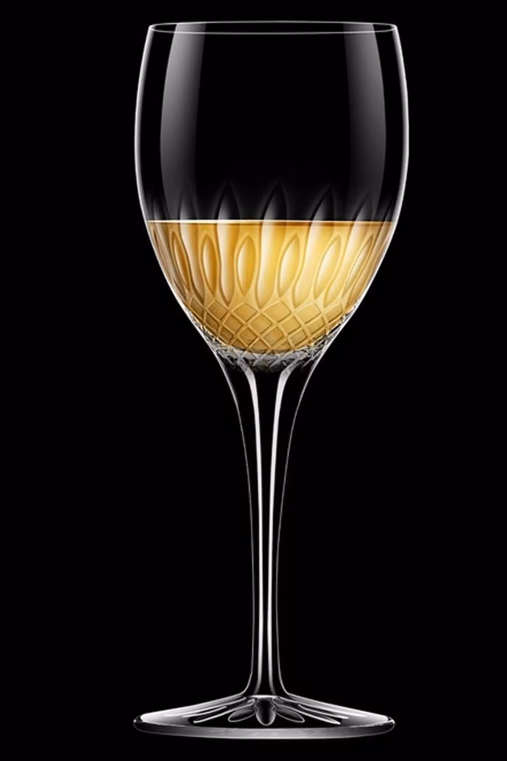 Meyer Diamante Transparent Geometric Wine Glass 380ml – 2