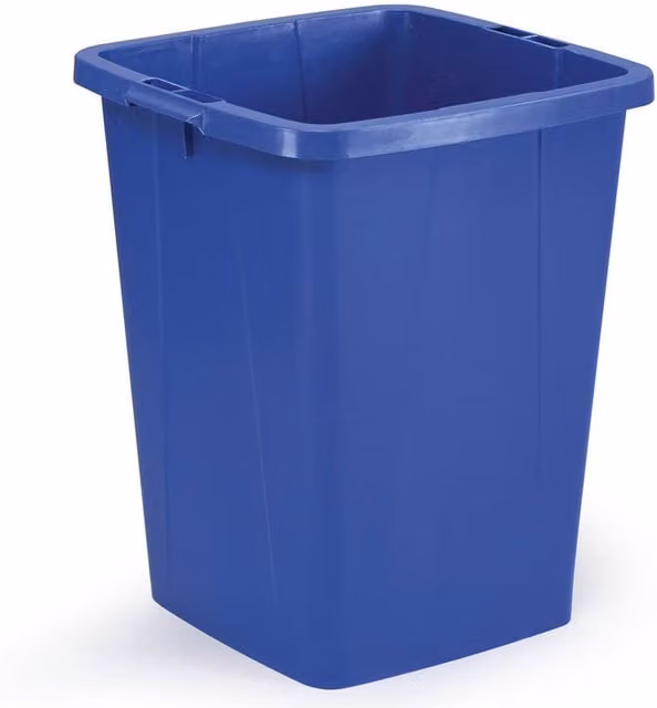 Durable DURABIN 90 Litre Plastic Waste Bin in Blue