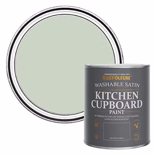 Rust-Oleum Green Scrubbable Kitchen Cupboard Paint in Satin Finish, 0.75 l