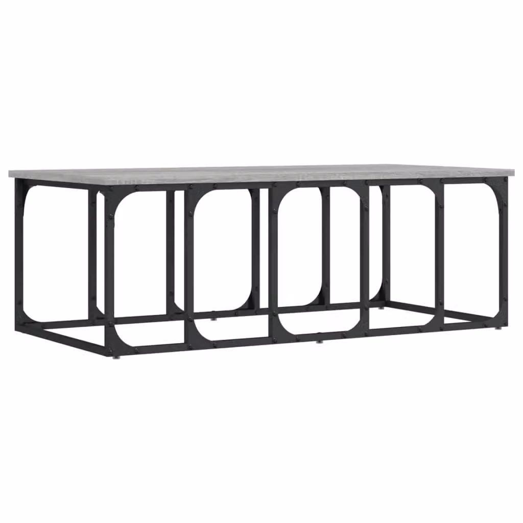 Berkfield Home Grey Sonoma Coffee Table, W: 100 cm, D: 50 cm, H: 35.5 cm – 2