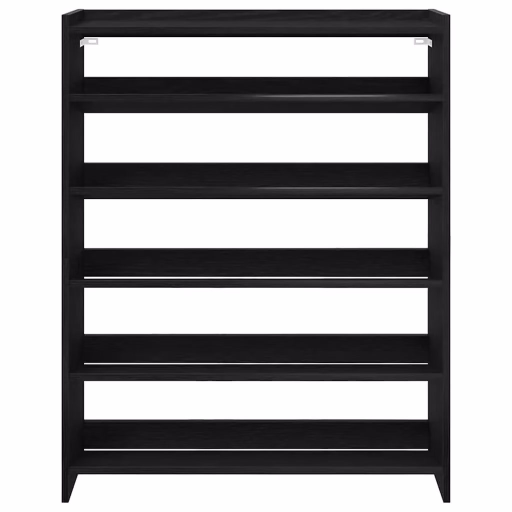 Berkfield Home Black MDF Shoe Rack, W/D/H: 80 x 25 x 100 cm – 4