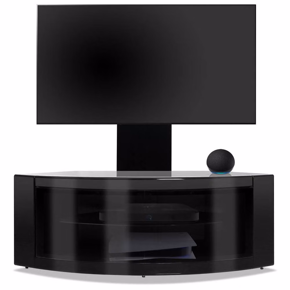 Centurion Supports PANGEA Tru-Corner Flat Screen 32-55 inch TV Cabinet with Mounting Arm in Black – 4