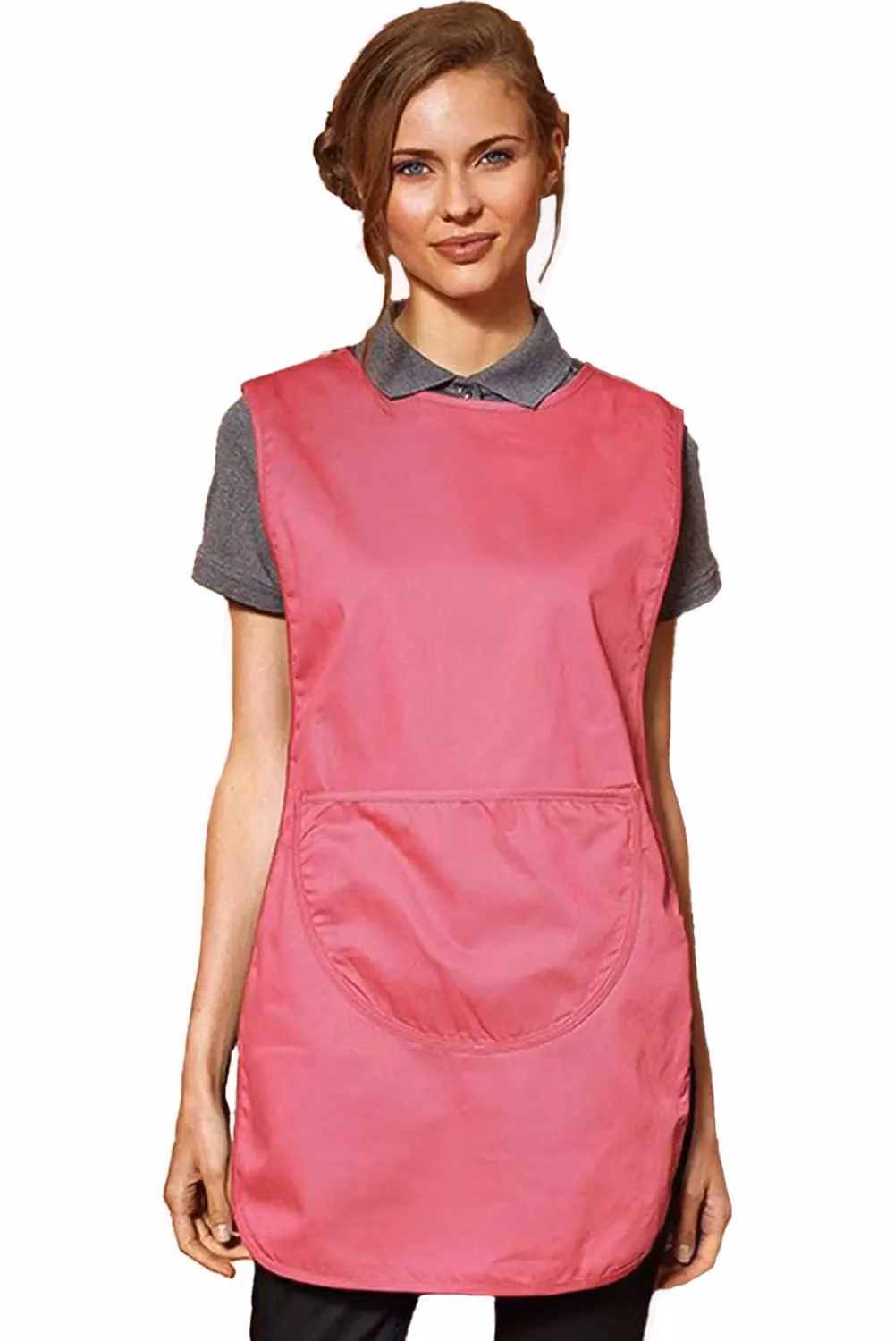 Premier Women's Pocket Tabard Workwear Pack of 2 in Pink, Size: Medium – 2