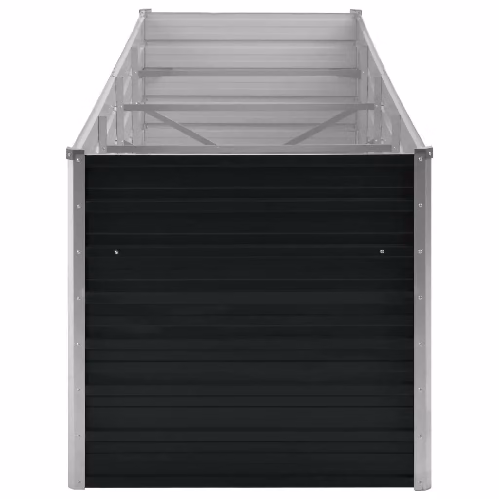 Berkfield Home Garden Anthracite Galvanised Steel Raised Bed, W/D/H: 320 x 80 x 77 cm – 3
