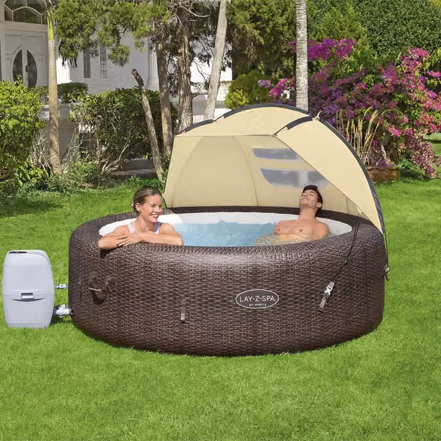 Bestway Lay Z Spa Canopy in Grey