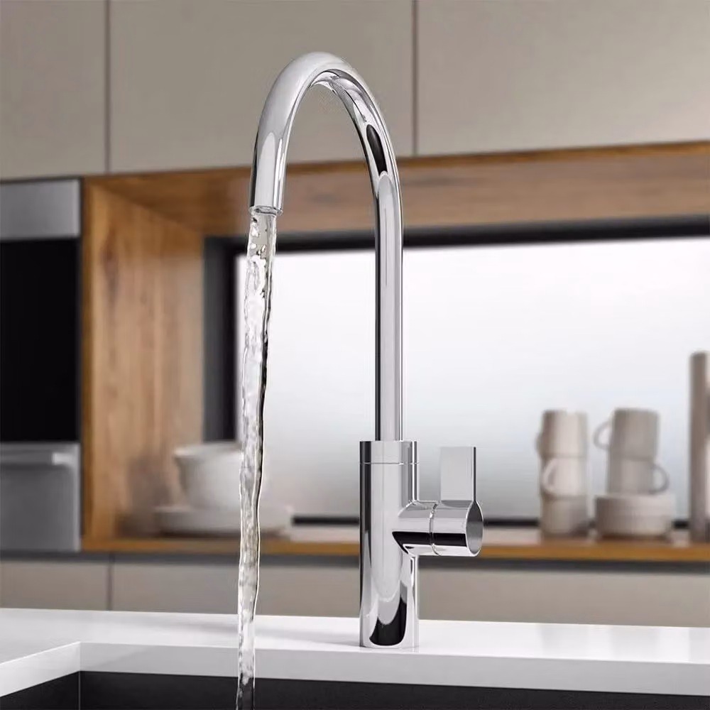 The Bath Plus Single Lever Kitchen Mixer Tap with Swivel Spout, Chrome Finish, Countertop Mounted – 2