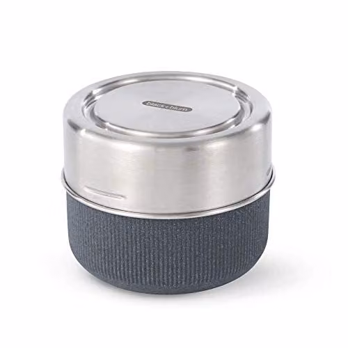 Black + Blum Leakproof Insulated Glass Lunch Pot in Black or Blue, 600ml – 1