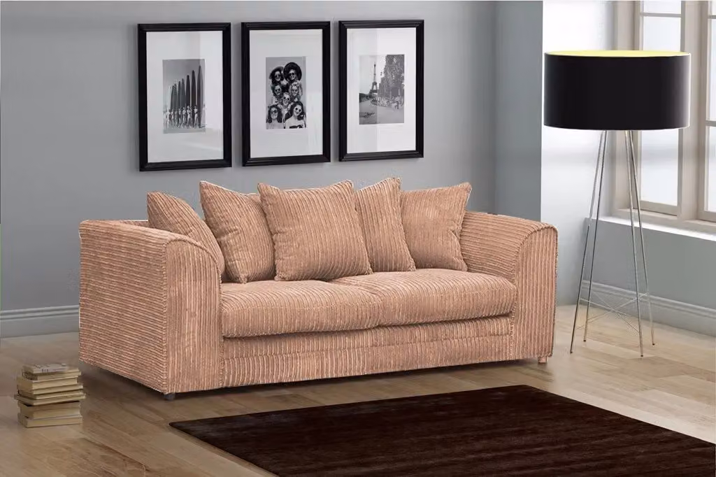Snugg Furniture UK Limited Milo Jumbo Cord 3 and 2 Seater Sofa Set in Light Beige – 2