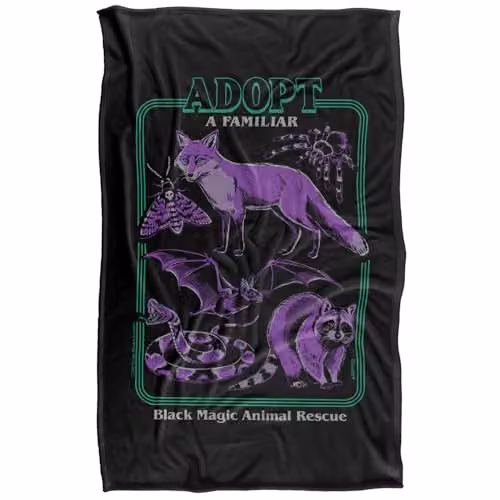Steven Rhodes Adopt A Familiar Part 2 Multicolour Silky Super Soft Fleece Throw Blanket W/D/H: 91 x 147 cm – 5