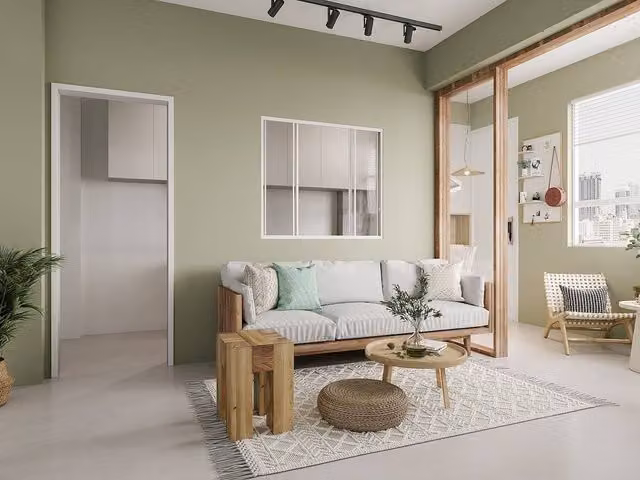 Vente-unique Ravena Sliding Industrial Glass Partition, White, W: 120 cm, H: 105 cm – 1