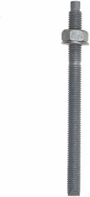 JCP Construction Products J-Fix Galvanised Steel Studs, Grade 8.8, Grey, M12 x 160 mm, Box of 10