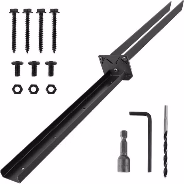 Hinsinc Black Iron Fence Post Repair Stakes, Height: 120 cm, Width: 3.2 cm