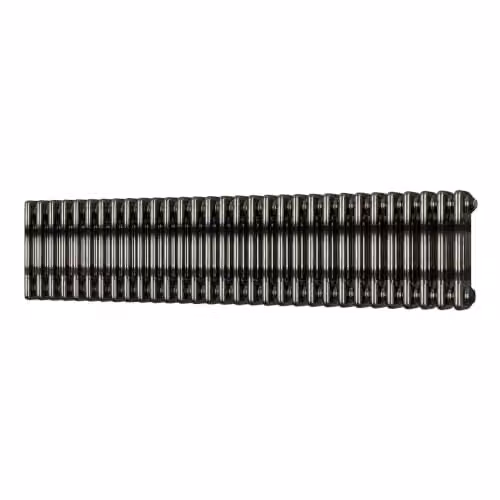UK Radiators Alpha 3 Column Horizontal Traditional Cast-Iron Style Radiator in Raw Metal with Feet, W: 1355 mm, H: 300 mm – 2