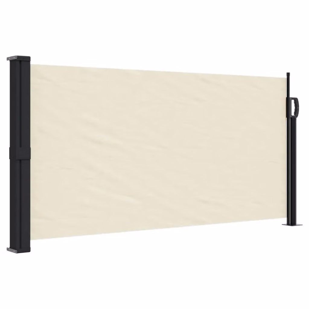Berkfield Home Retractable Side Awning in Beige Polyester, Wall-Mounted, W/H: 100 x 500 cm – 2