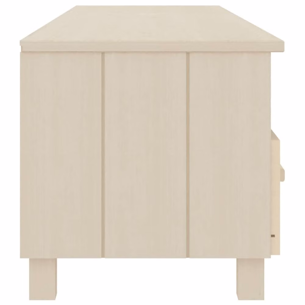 Berkfield Home HAMAR TV Cabinet in Honey Brown Solid Pine Wood, W: 158 cm, D: 40 cm, H: 40 cm