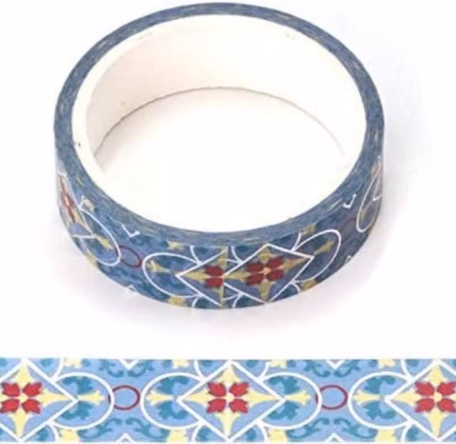 Syntego Christmas Theme Washi Tape in Blue and Silver