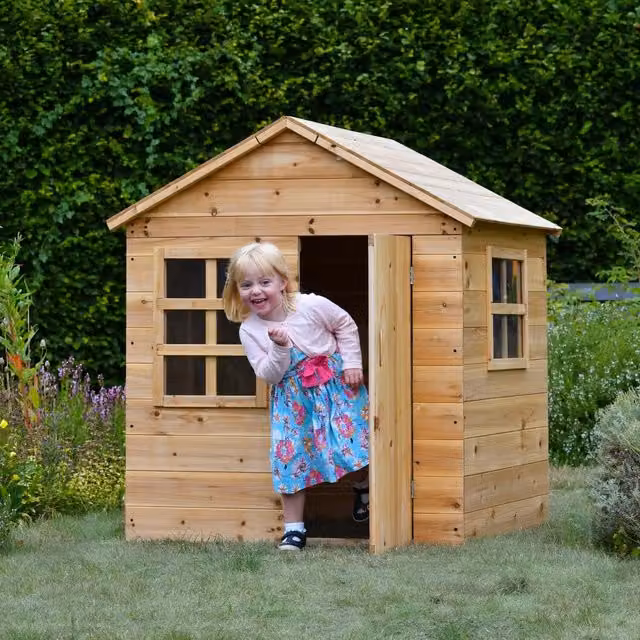Big Game Hunters Evermeadow Wooden Playhouse in Brown