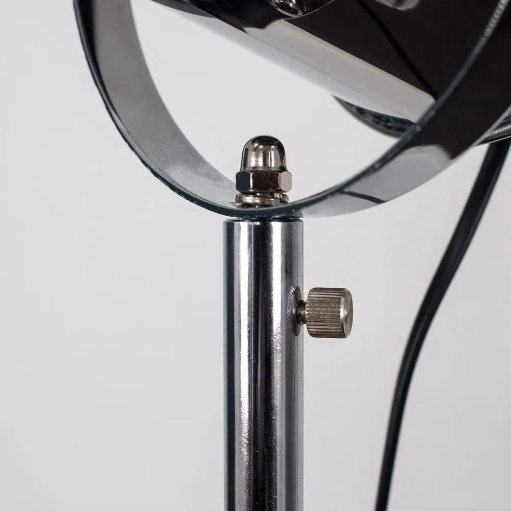 ValueLights Starboard Spotlight Tripod Floor Lamp in Black and Chrome with LED Bulb – 4