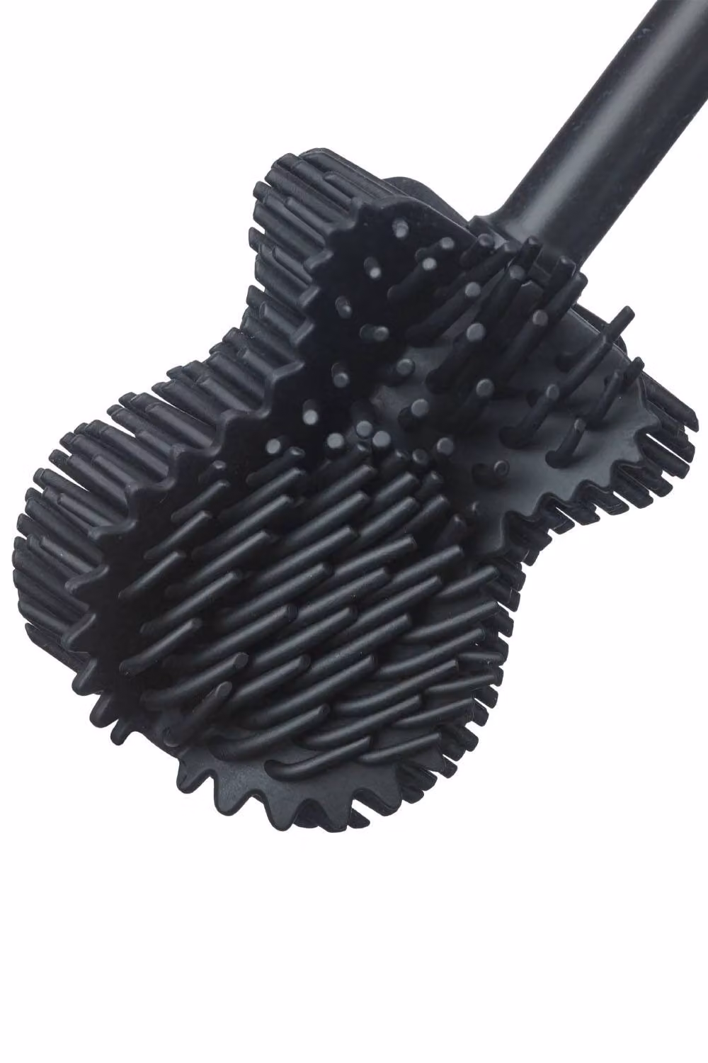 ReBorn Black Freestanding Toilet Brush with 3 Piece Brush Head Set – 5