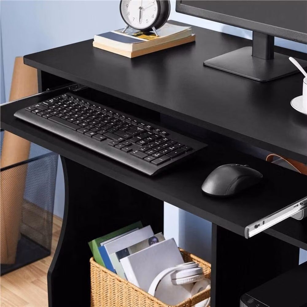 Kelvenix Mobile Computer Desk Workstation in Black – 4