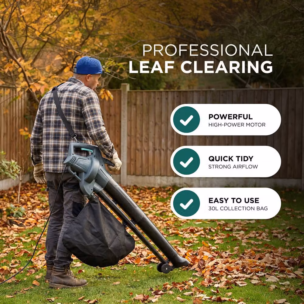 DMD Collective 3500W Corded Leaf Blower and Vacuum in Grey – 6