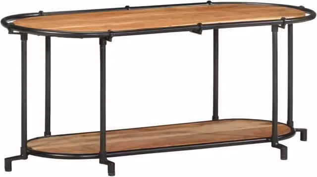 Berkfield Home Industrial Acacia Wood TV Cabinet in Brown, W/D/H: 100 x 42 x 40 cm – 1