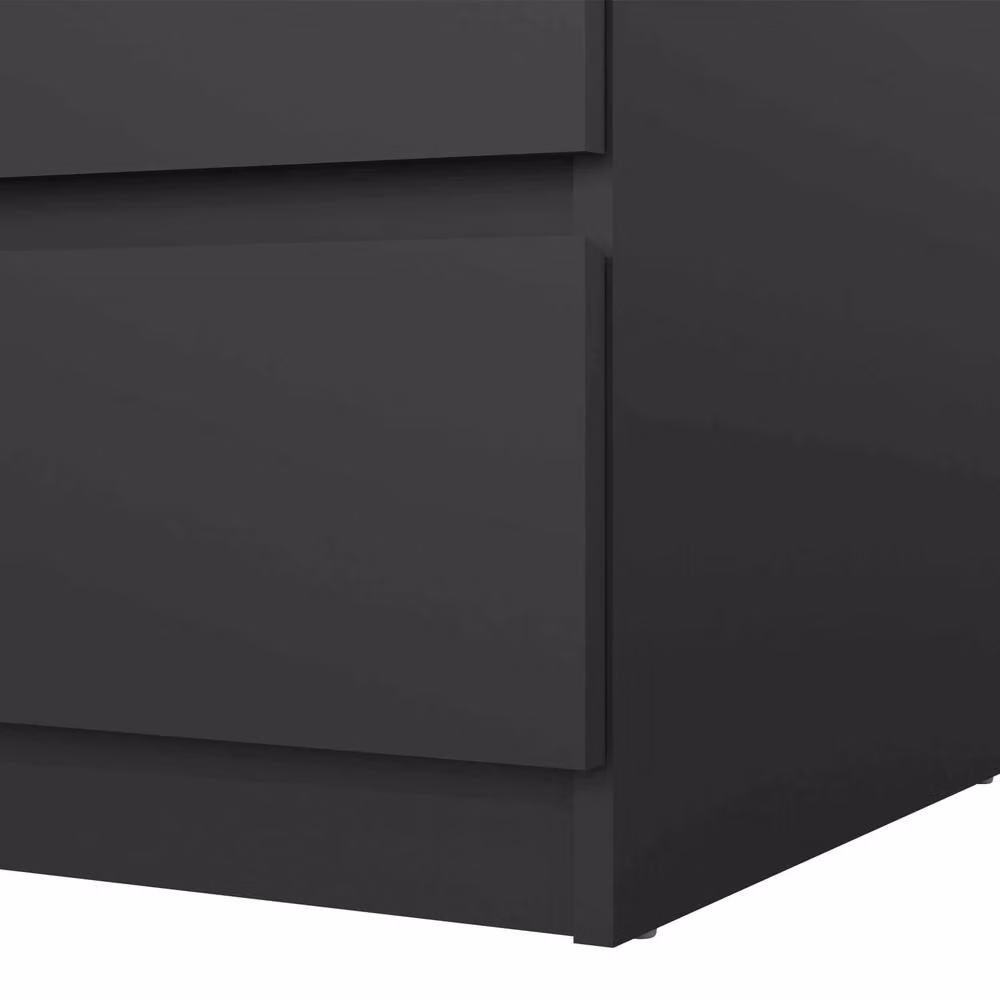 Wyld Haus Budapest Matt Black 3 Drawer Chest – 3