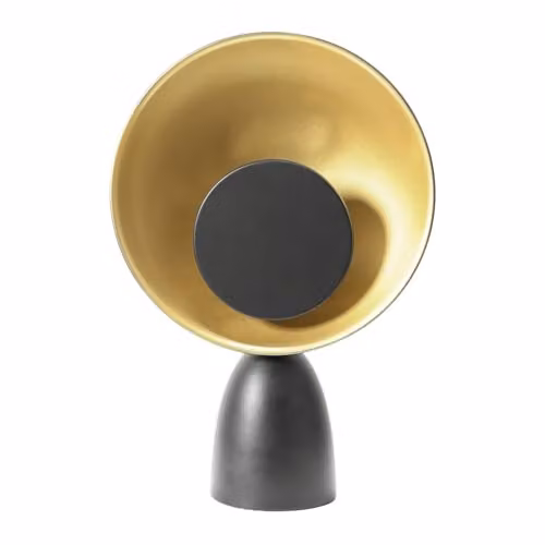 ValueLights Black Metal Integrated LED Table Lamp with Warm White Light