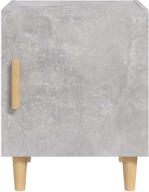Berkfield Home Elegant Bedside Cabinet in Concrete Grey, W/D/H: 40 x 40 x 50 cm – 1