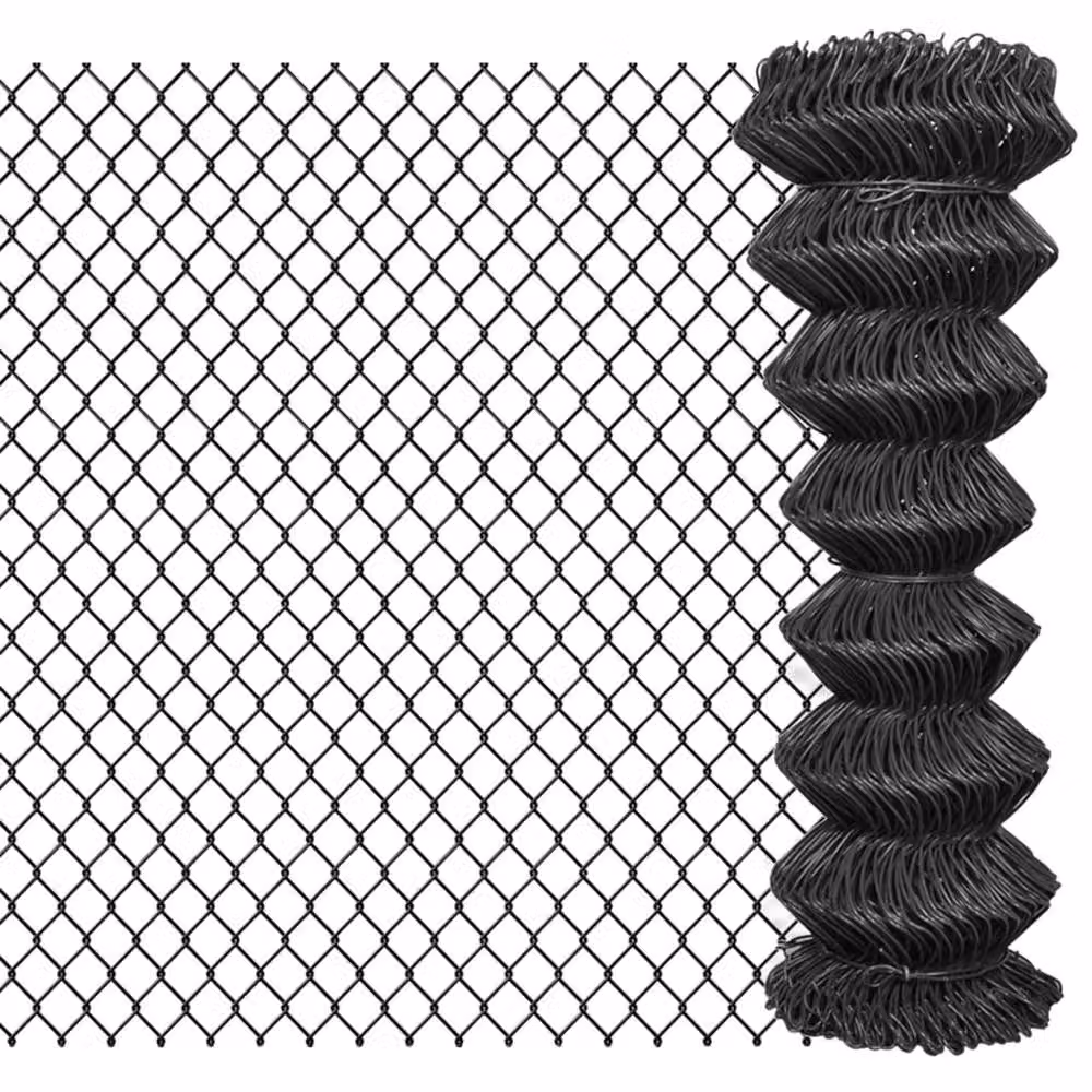 Berkfield Home Grey PVC Coated Steel Chain Link Fence 25 x 1.25 m – 2
