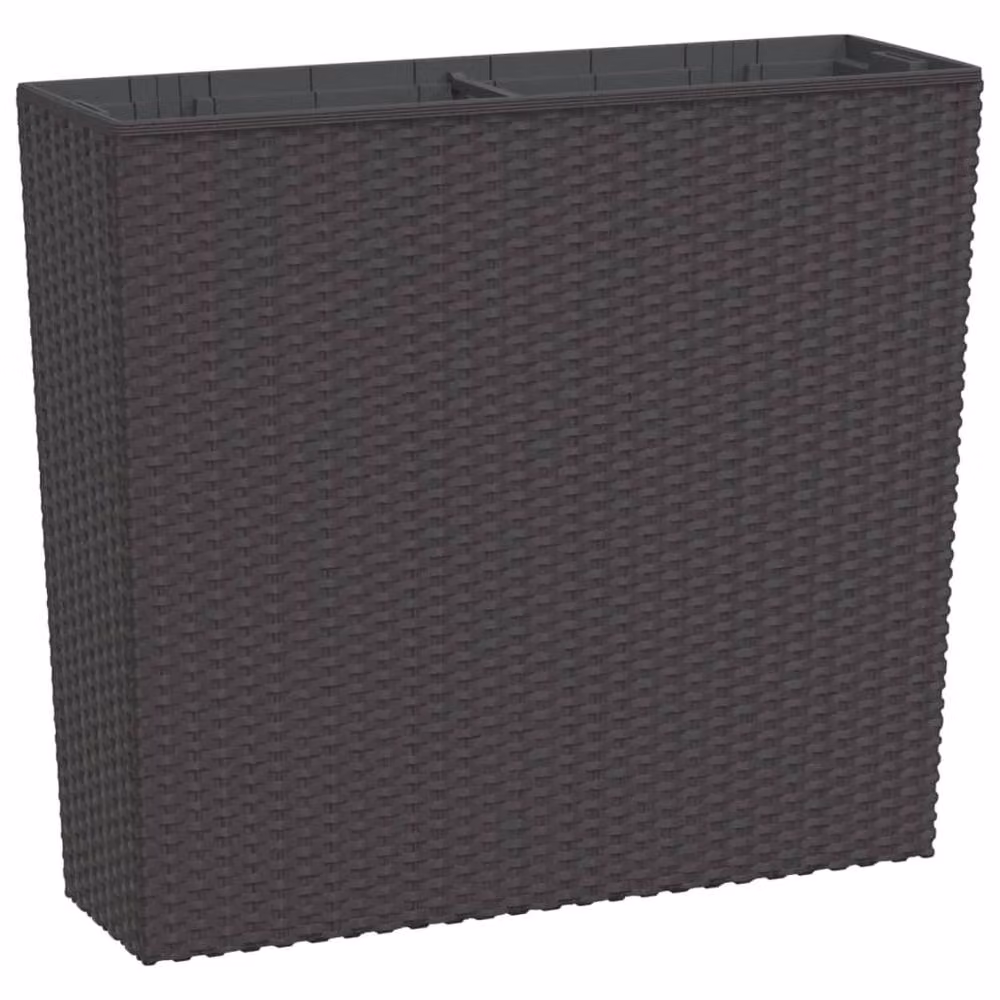 Berkfield Home Brown Rattan Planter with Removable Inner Tub, 44 L – 2
